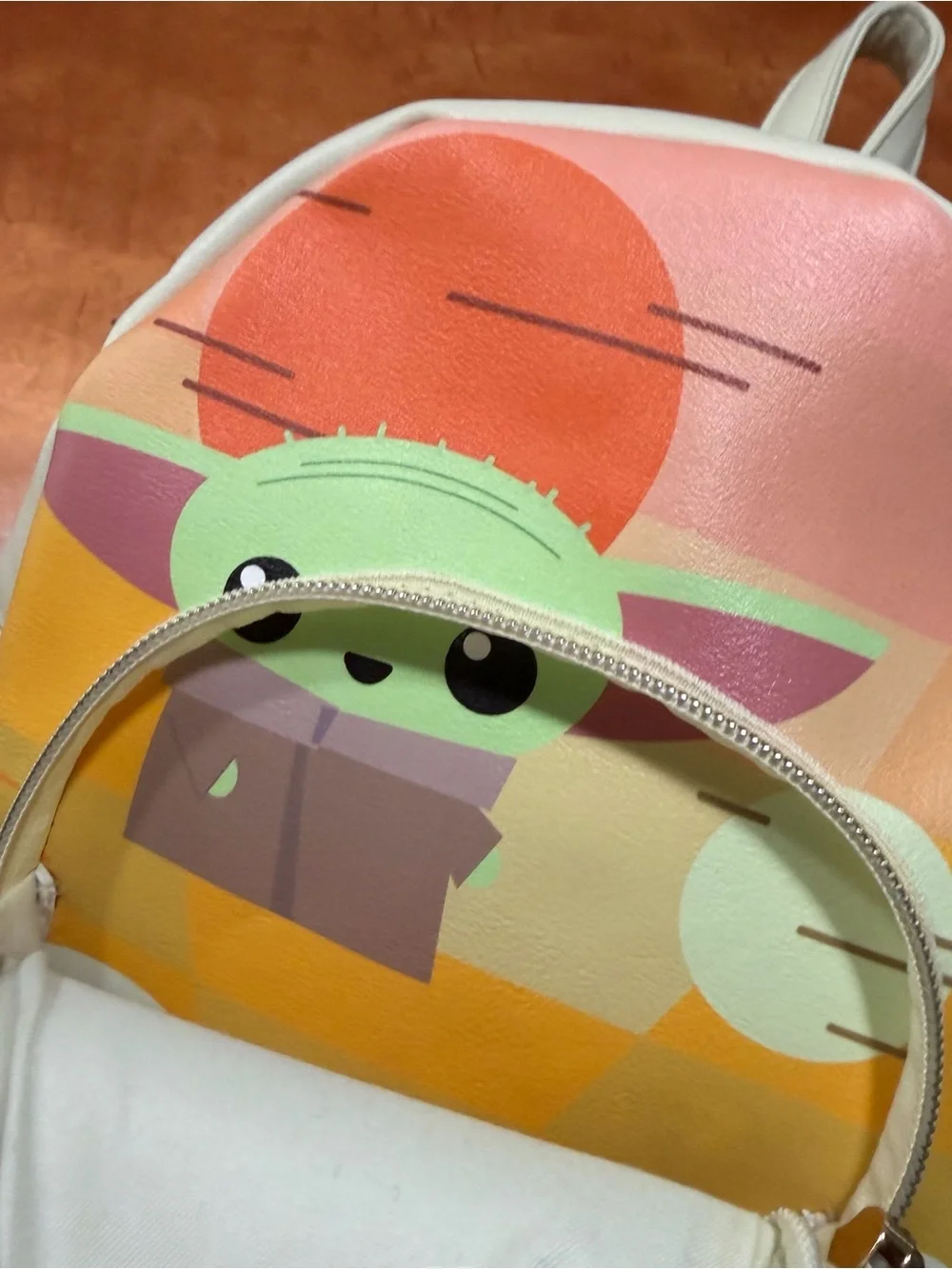 Dani Danielle Nicole mini Star Wars The Mandalorian faux leather vegan backpack